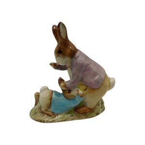 BESWICK Beatrix Potter Benjamin Bunny & Peter Rabbit Figurine England Vintage